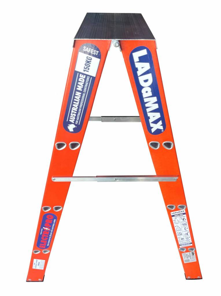 Ladamax Fibreglass 150kg Double Sided Ladder 4Ft - (1.2m)