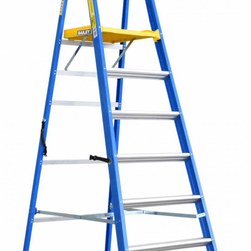 BAILEY P170 Job Station Fibreglass Platform Ladder 7 Steps 7ft 2.0m FS13534