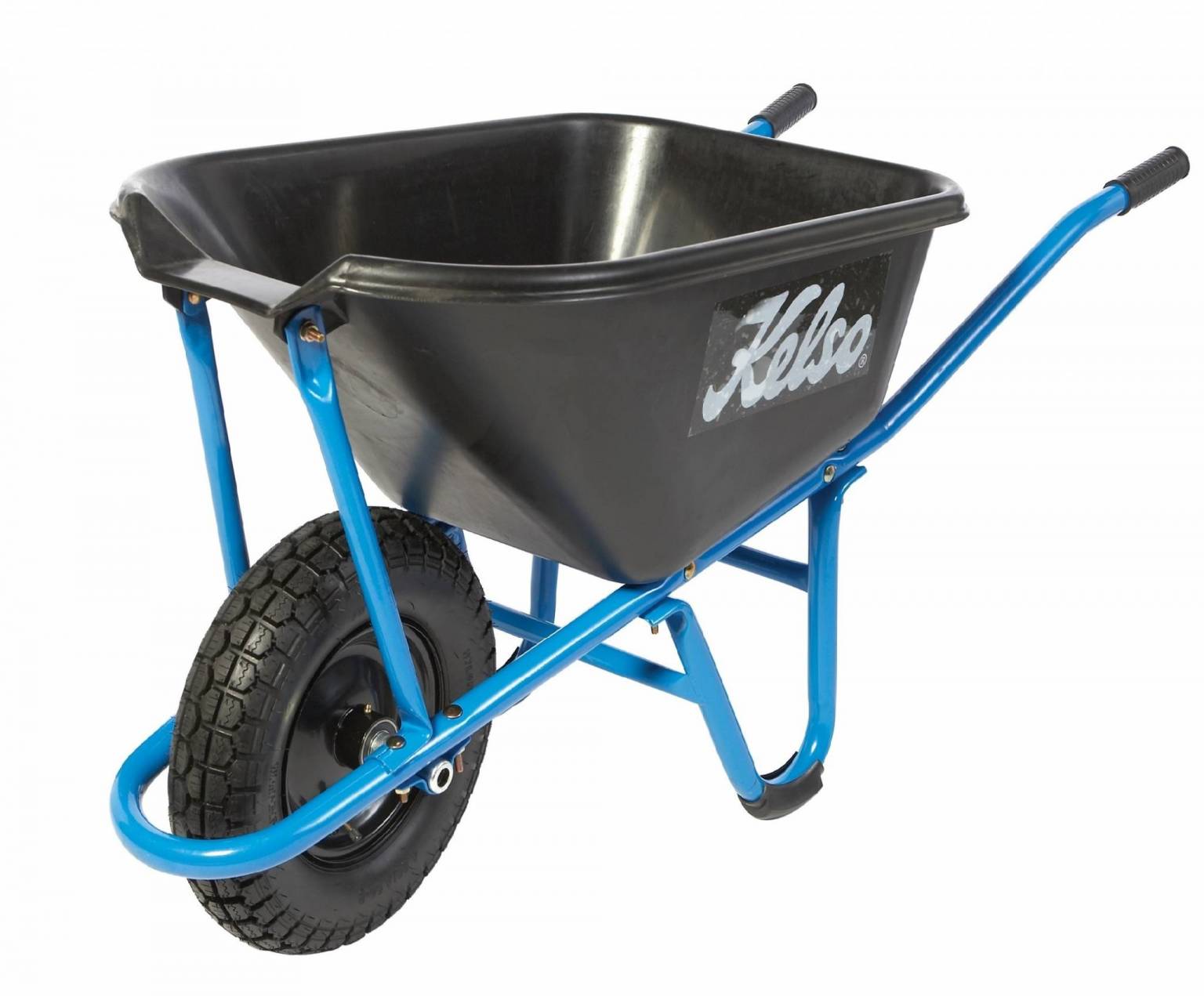 KELSO 65L NARRA BARRA PRO TRADE POLY TRAY WHEELBARROW 4.8 WHEEL