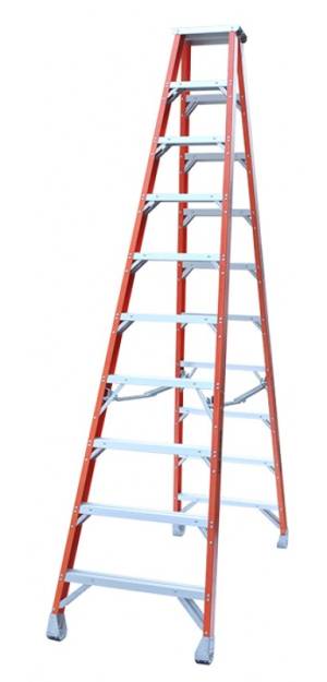 Indalex Pro Series Fibreglass Double Sided Step Ladders 8ft 2.4m