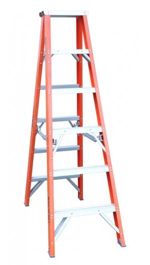 Indalex Pro Series Fibreglass Double Sided Step Ladders 6ft 1.8m