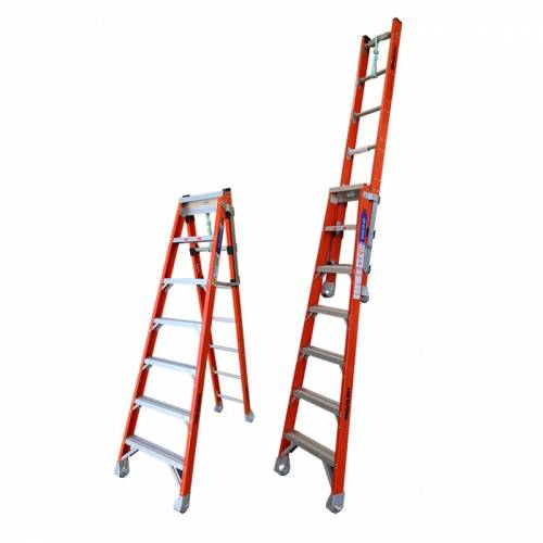 Indalex Pro Series Fibreglass Step Extension Ladder 7ft 2.1m - 3.7m