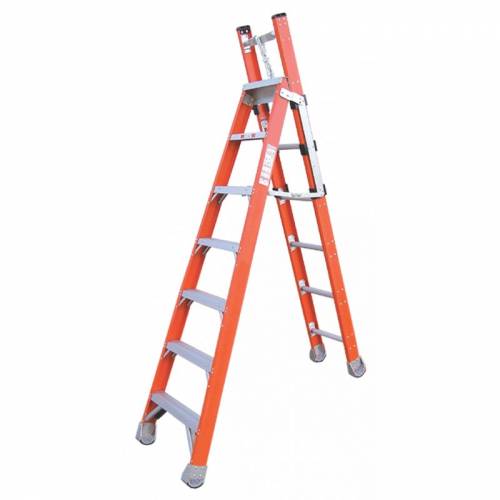 Indalex Pro Series Fibreglass Step Extension Ladder 7ft 2.1m - 3.7m