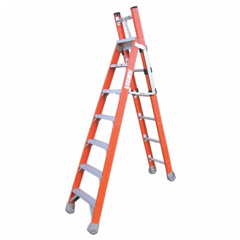 Indalex Pro Series Fibreglass Step Extension Ladder 7ft 2.1m - 3.7m